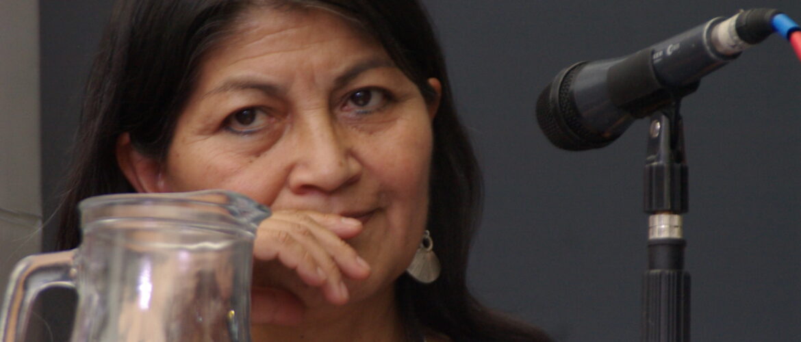 La educadora mapuche chilena Elisa Loncon en la Feria Internacional del Libro de Santiago 2015 by Rodrigo Fernández